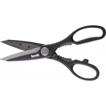 kwb 027195 Forbici universali 205 mm acciaio inox nero/rosso