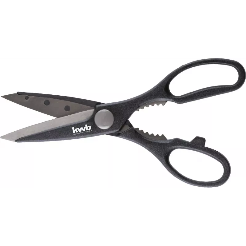 kwb 027195 Forbici universali 205 mm acciaio inox nero/rosso