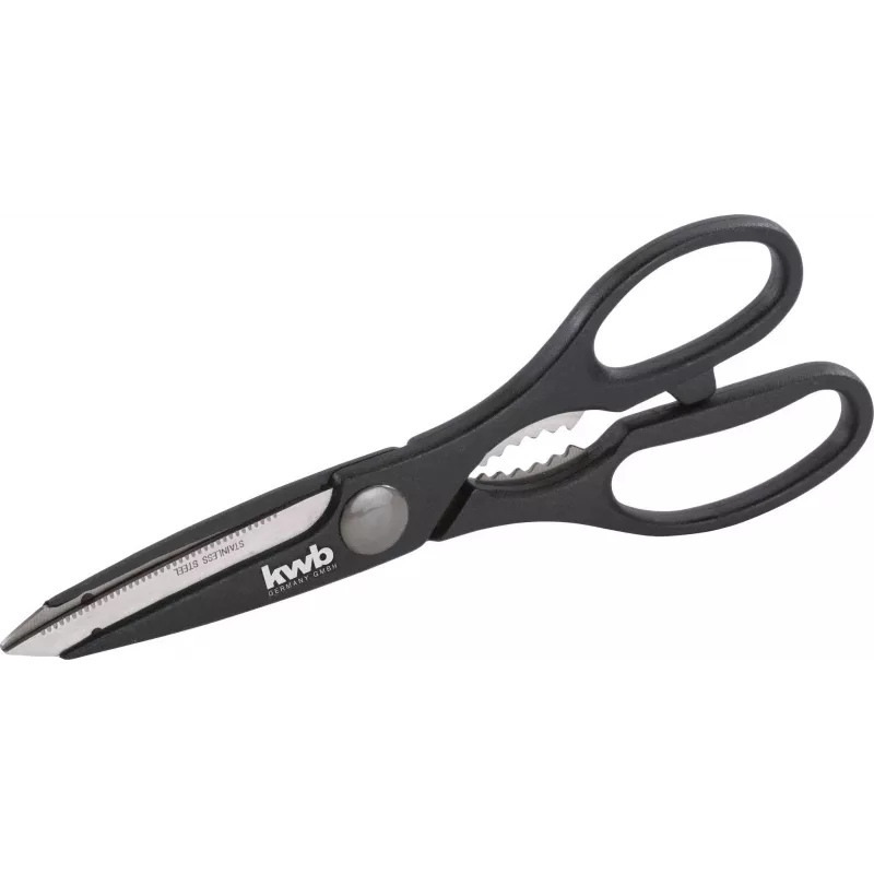 kwb 027195 Forbici universali 205 mm acciaio inox nero/rosso