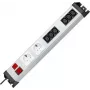 Heinrich Kopp POWERversal Ciabatta 8 posti con 2 prese Schuko e 6 prese IEC C13, cavo 1,4 m, nero 227520013