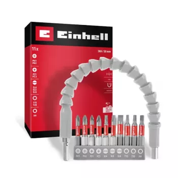 Einhell Impact Bit Pocket Box Set di 10 inserti 118653 1/4 di pollice 6,3 mm PH PZ TORX
