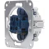HEINRICH KOPP 507900009 Modulo pulsante per tapparella avvolgibile da incasso, 250V, 10AX, IP20, alluminio
