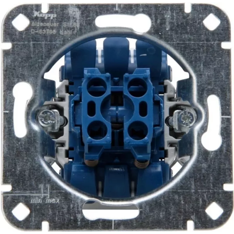 HEINRICH KOPP 507900009 Modulo pulsante per tapparella avvolgibile da incasso, 250V, 10AX, IP20, alluminio