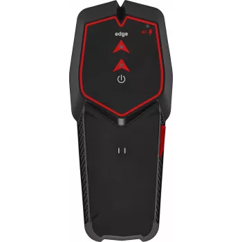 KWB SAFETY-FIXX 11620 Rilevatore multimateriale, legno, metallo ferroso, cavo AC in tensione, profondità 38 mm, nero/rosso