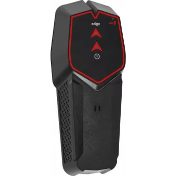 KWB SAFETY-FIXX 11620 Rilevatore multimateriale, legno, metallo ferroso, cavo AC in tensione, profondità 38 mm, nero/rosso
