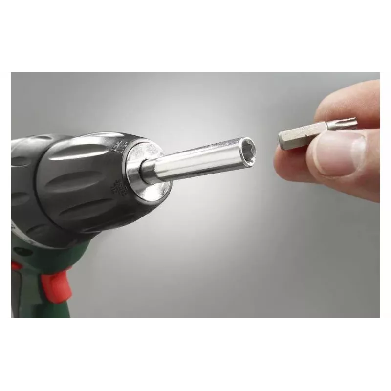 kwb INOX Portapunta con bussola in acciaio inox, 1/4
