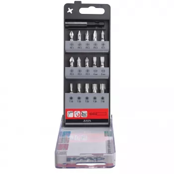 kwb 107420 Set di 16 punte per cacciavite con funzione di trattenuta, 25 mm, esagono 1/4