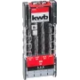 kwb 109145 Set di punte elicoidali per pietra in carburo, 8 pezzi, 3-10 mm