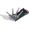 kwb 109145 Set di punte elicoidali per pietra in carburo, 8 pezzi, 3-10 mm