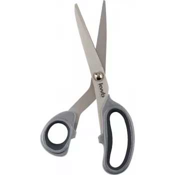 kwb 020921 Forbici universali 200 mm acciaio inox lama dentata con tagliafili e apribottiglie rosso/nero