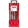 kwb 109154 Set punte per muratura, 9 pezzi, 4/6/8 mm, con placchetta in metallo duro, DIN 8039