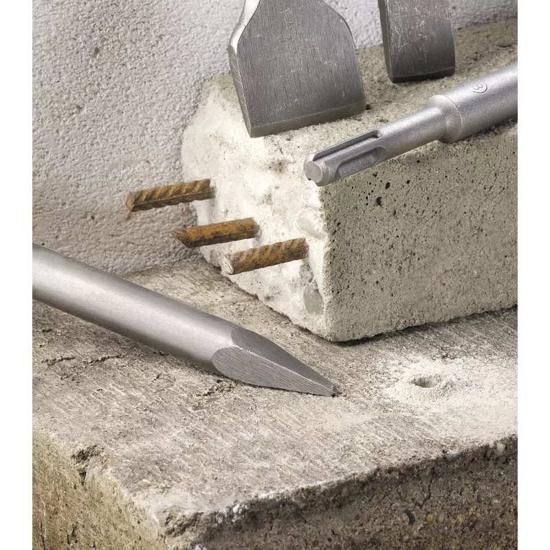 kwb 109166 Set di scalpelli in metallo duro SDS-Plus, 6 pezzi, 5/6/8/10 mm