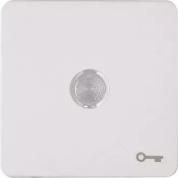 Heinrich Kopp HK02 Placca a bilanciere con lente e simbolo chiave, bianco artico 330113003