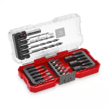 Einhell Set di chiavi a bussola e bit 1/4