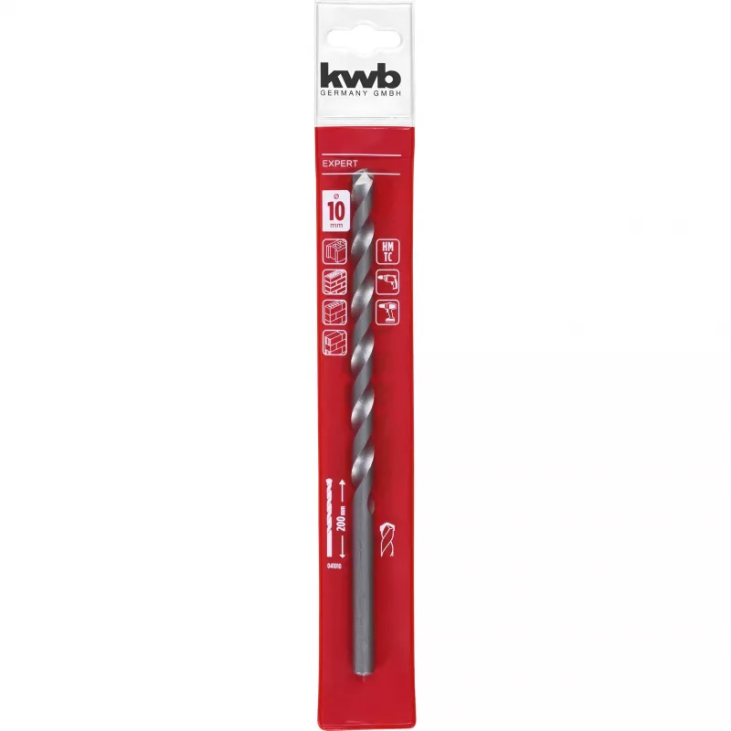 KWB 41010 Punta per muratura elicoidale 10 mm x 200 mm