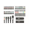 kwb 109010 Set di bit, 39 pezzi, bit in acciaio S2, gambo esagonale 1/4 inch, portabit magnetico a cambio rapido, codificati a colori