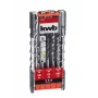 KWB 109155 Set di punte elicoidali HSS, 9 pezzi, 1,5-6,0 mm, DIN 338, rettificate, per metallo, plastica, legno
