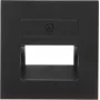 Kopp HK07-UAE Placca di copertura, nero opaco, 1 modulo 371750005