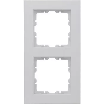 Kopp HK07 placca copriforo 2 posti, grigio opaco 402634007