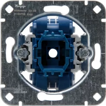 HEINRICH KOPP 508400005 inserto pulsante da incasso, contatto deviatore, 250V, 10AX, IP20, alluminio