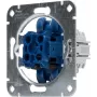 HEINRICH KOPP 508000003 inserto pulsante in serie da incasso, 250V, 10AX, IP20, alluminio