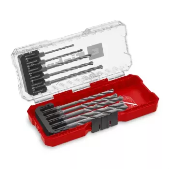 Einhell set di punte per muratura 10 pezzi (3-10 mm) acciaio per utensili 108743