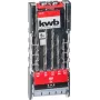 kwb 109140 Set di punte per martello con punte in metallo duro, 5 pezzi, 4-10 mm