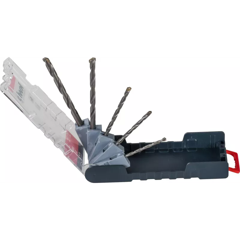 kwb 109140 Set di punte per martello con punte in metallo duro, 5 pezzi, 4-10 mm