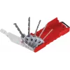 kwb 109140 Set di punte per martello con punte in metallo duro, 5 pezzi, 4-10 mm