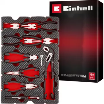 Einhell Inserti per cassetta utensili set pinze 9 pezzi per E-Case S-F (370522)