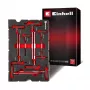 Einhell 370526 Set inserti per valigetta 9 pezzi per E-Case, rosso/nero