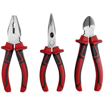 kwb 381090 Set di pinze 3 pezzi (pinza combinata, tronchese, pinza a punte)