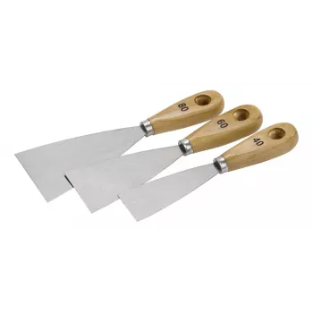 kwb 029997 Set spatole 4 pz. acciaio inox lame flessibili 30-100 mm