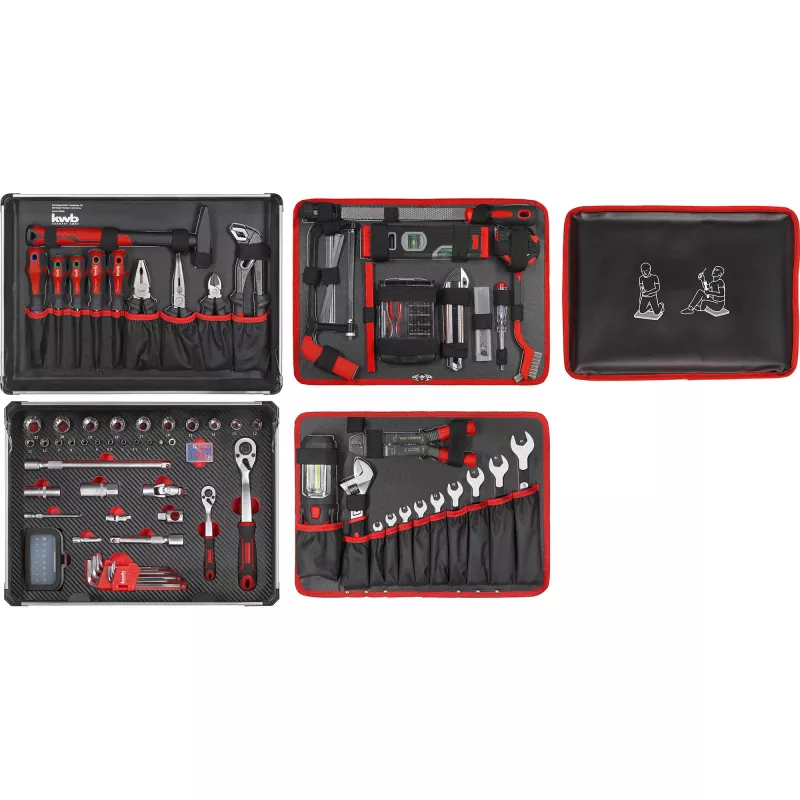 kwb 370680 Set valigetta utensili da 68 pz. con utensili manuali