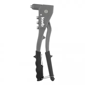 kwb 407200 rivettatrice manuale con 4 ugelli (2,4-4,8 mm), per rivetti in alluminio e acciaio