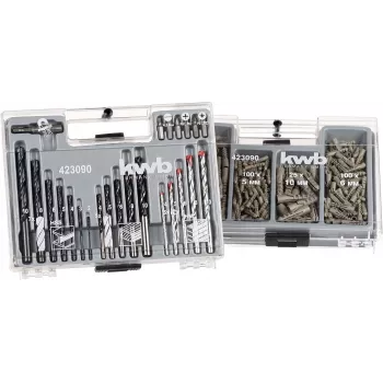 KWB 423090 assortimento di fissaggi, 300 pezzi