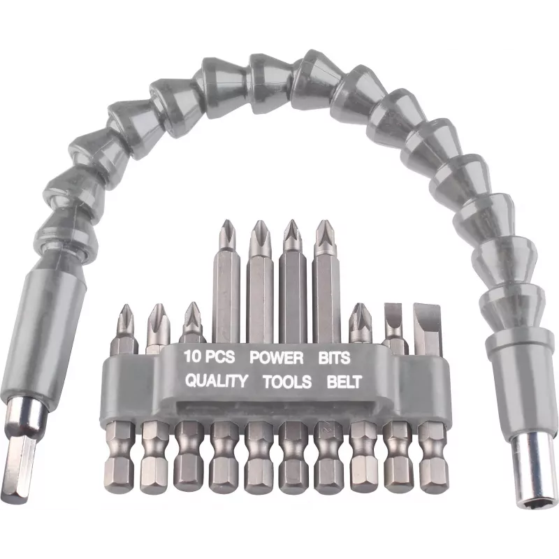 kwb 113990 set di 11 bit con portabit a cambio rapido magnetico, acciaio S2, 25 mm, PH/PZ/TX/SL