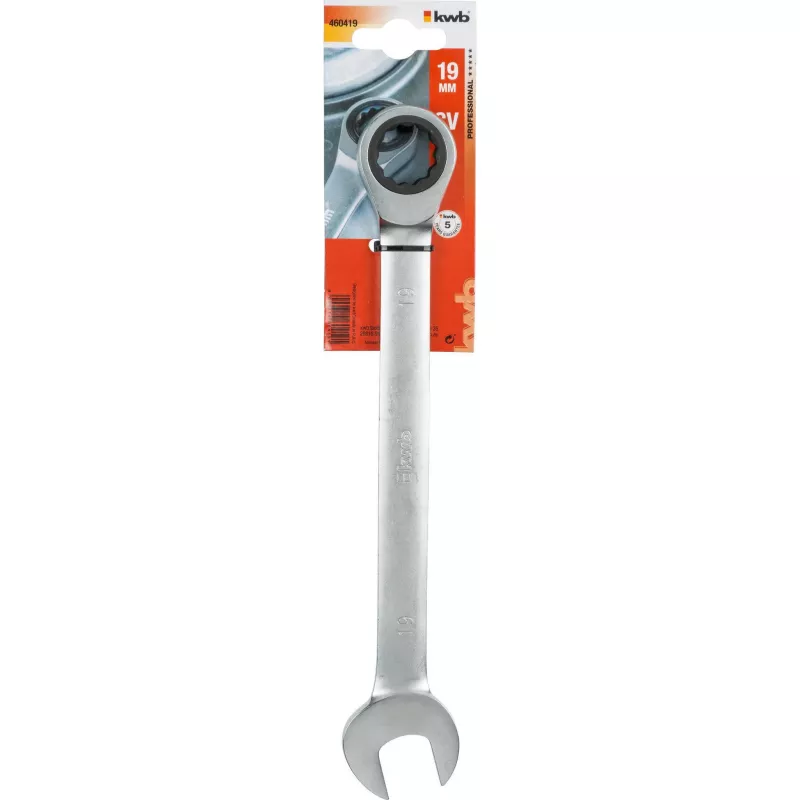 KWB 460419 Chiave a cricchetto doppia a stella 19 mm