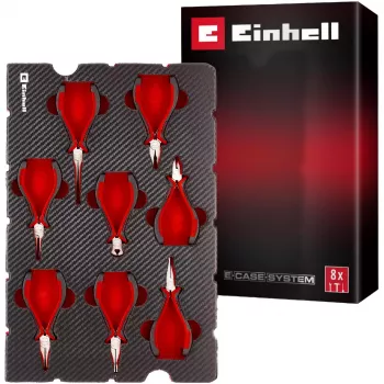 Einhell 370523 inserto per E-Case – set 8 pezzi pinze di precisione per E-Case S-F