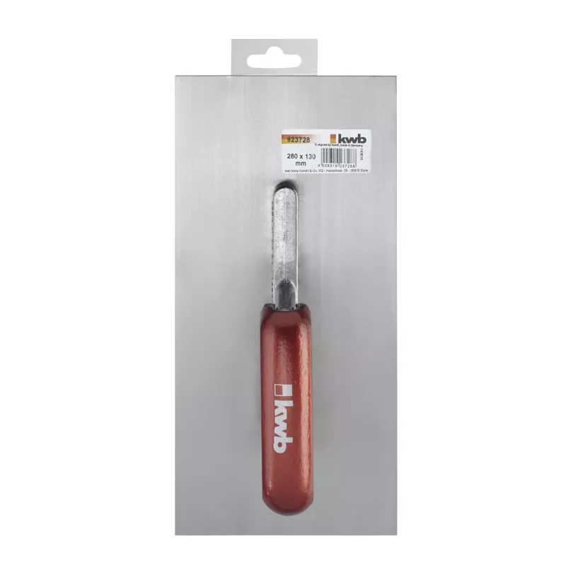kwb 923728 frattazzo 280 x 130 mm acciaio inox