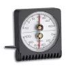 TFA Dostmann 45.2018 termometro rotondo analogico, Ø63 mm, da -20 a +50 °C, bianco/argento 7601