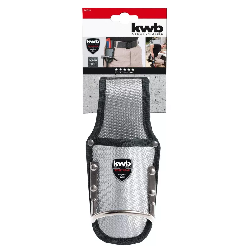 kwb 907010 portamartello, pelle, passante da cintura, marrone, 1 pz.