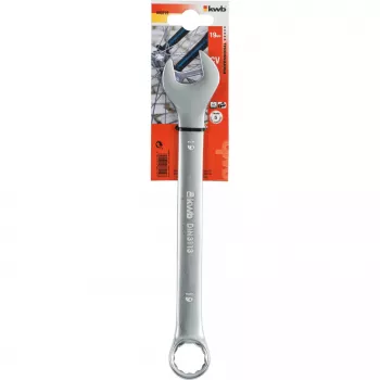 kwb 460219 Chiave a forchetta e a tubo 19 mm, acciaio cromo-vanadio, DIN 3113