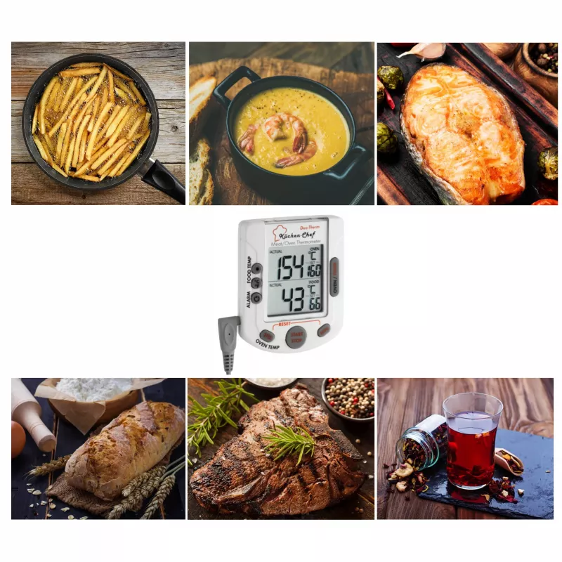 TFA Dostmann Küchen-Chef Termometro digitale da arrosto e forno 14.1503