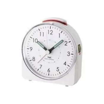 TFA DOSTMANN 60.1508.02 Sveglia luminosa Sunrise con radio FM, LED multicolore, doppia sveglia, porta di ricarica USB, bianco