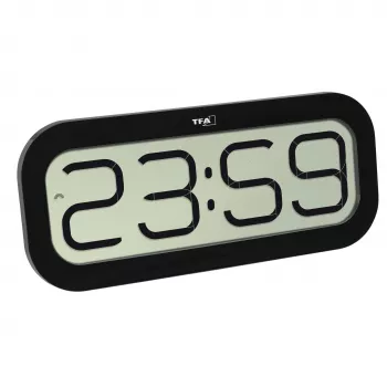 TFA Dostmann Orologio da parete radiocontrollato 60.4514.01 nero