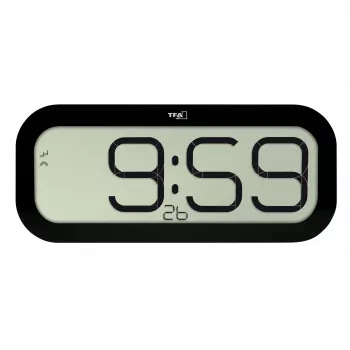 TFA Dostmann Orologio da parete radiocontrollato 60.4514.01 nero