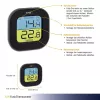 TFA Dostmann termoigrometro digitale quadrato 1,5V 61x24x61mm nero 30.3068.01