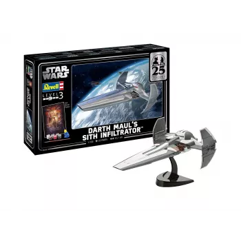Revell 05638 Darth Mauls Sith Infiltrator kit di montaggio scala 1:100 set regalo - Star Wars Episodio I edizione 25° anniversario