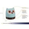TFA Dostmann gufo timer da cucina meccanico, turchese, 60 minuti, analogico, senza batterie 38.1039